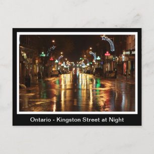 Cartão Postal Ontário, Rua Kingston à Noite