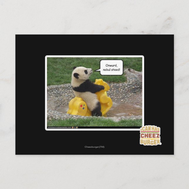 Cartão Postal Onwurd, nobul steed! (Frente)