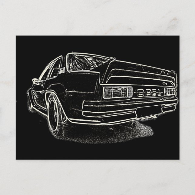 Cartão Postal Opel Ascona i400 (Frente)