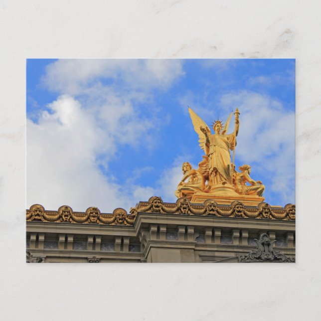 Cartão Postal ópera de Paris (Frente)
