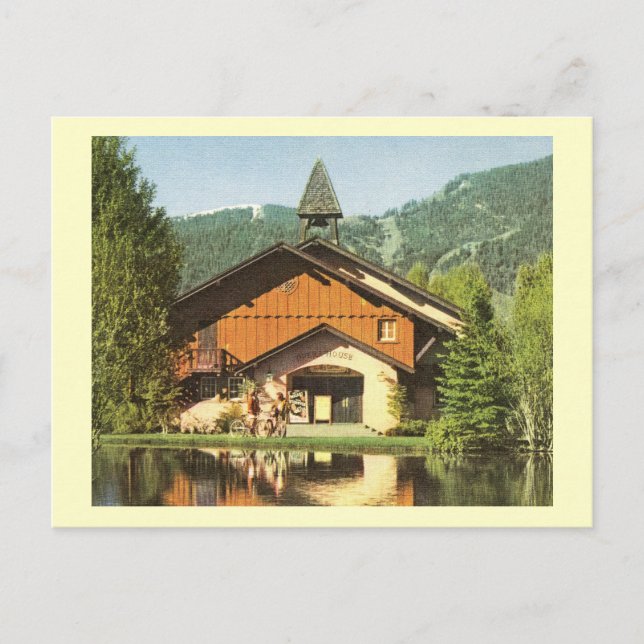 Cartão Postal Ópera House, Sun Valley, Idaho Vintage (Frente)