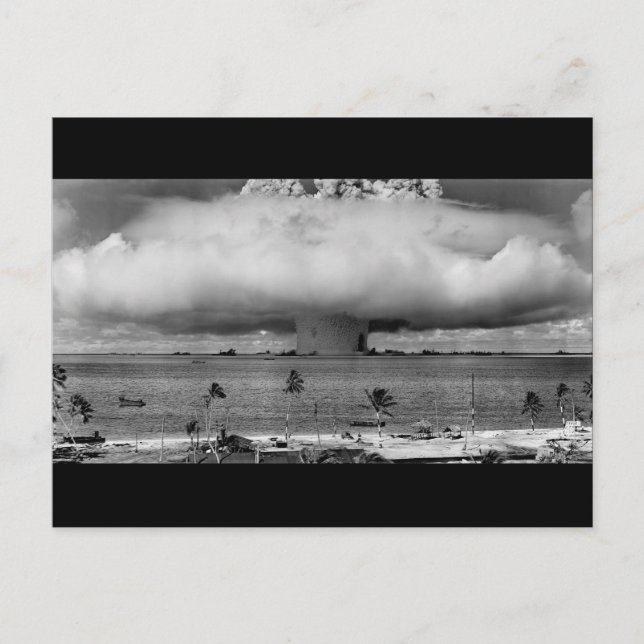 Cartão Postal Operação Americana Atravessa A Explosão Do Baker (Frente)