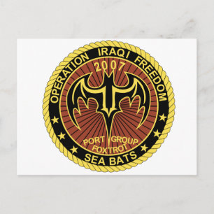 Cartão Postal Operação Liberdade Iraquiana - Patches de Liberd