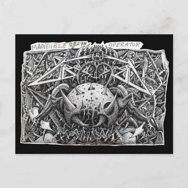 Cartão Postal Operador de Morte Mandible, de Brian Benson (Frente)