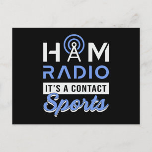 Cartão Postal Operador de Rádio HAM Antenna Amateur Code Gift I