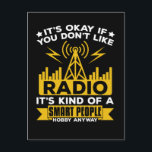 Cartão Postal Operador de Rádio Ham Radio Hobby Funny<br><div class="desc">Rádio Ham Radio Hobby Funny. Rádio Entusiasta de Ham Radio Lover.</div>