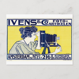 Cartão Postal Operadora de câmera, Fotógrafa, Van Caspel