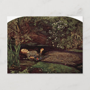 Cartão Postal Ophelia By Millais, John Everett (Melhor Qualidade