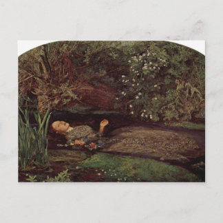 Cartão Postal Ophelia de John Everett Millais
