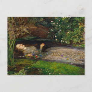 Cartão Postal Ophelia de John Everett Millais