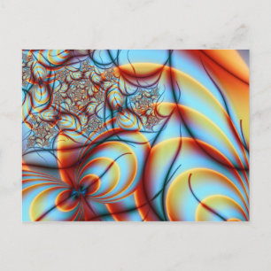 Cartão Postal Ophelia Fine Abstrato Fractal Art