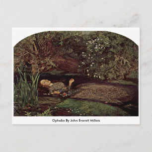 Cartão Postal Ophelia Por John Everett Millais