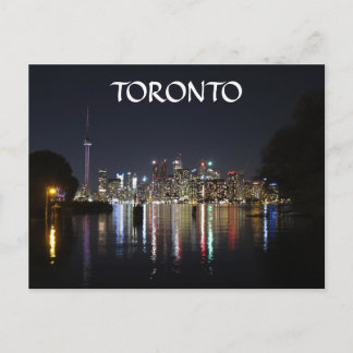 Cartão Postal Opinião da noite de Toronto da ilha de Toronto