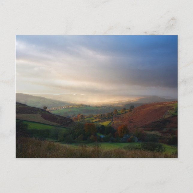 Cartão Postal Opinião enevoada da manhã (Frente)