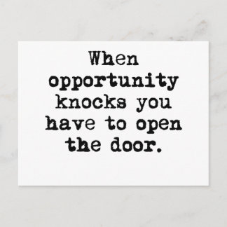 Cartão Postal Oportunidade