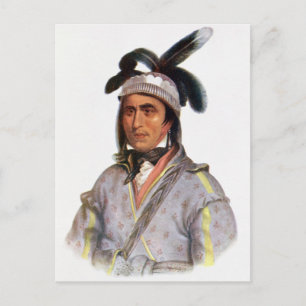 Cartão Postal Opothle-Yoholo, um Chefe do Creek