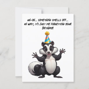 Cartão Postal Ops! Esqueceu-se do Seu Aniversário—Que Fedor!