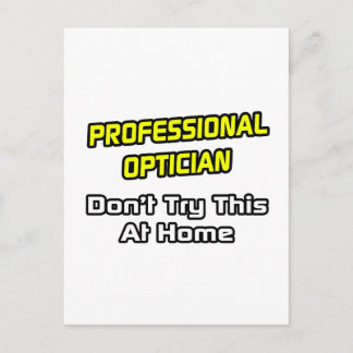 Cartão Postal Óptico Profissional .. Piada