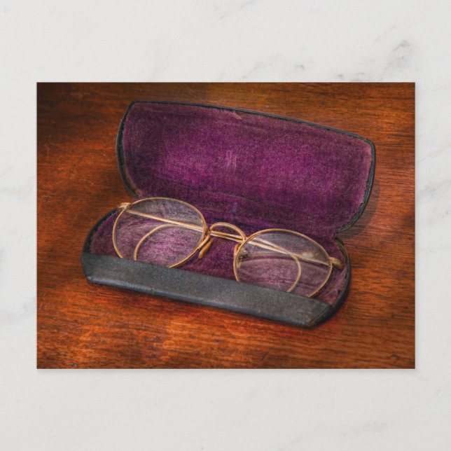 Cartão Postal Optometria - Alguém viu meus óculos? (Frente)