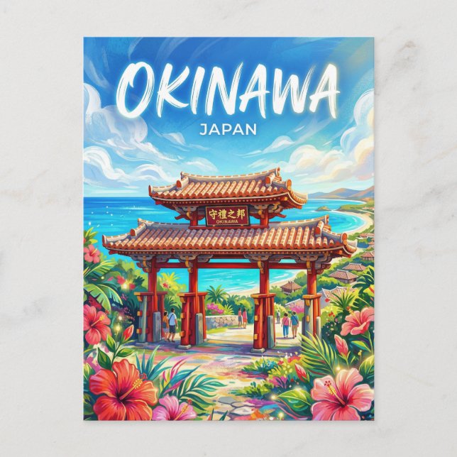 Cartão Postal Oquinaua Japão (Frente)