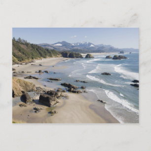 Cartão Postal OR, Costa do Oregon, Parque Estadual Ecola, Cresce