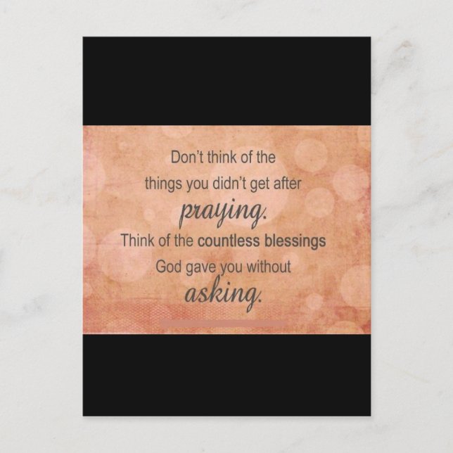 Cartão Postal Oração (Frente)