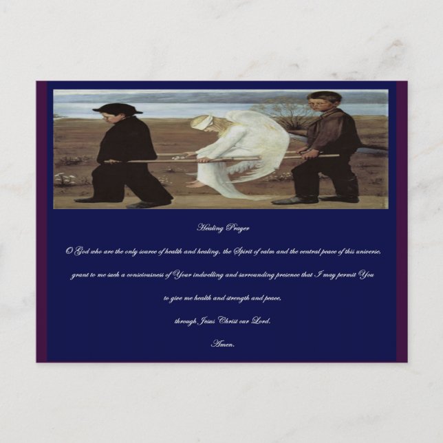 Cartão Postal Oração da cura (Frente)