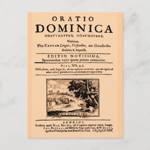 Cartão Postal Oração Dominical