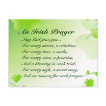 Oração Irlandesa - Cartão-postal