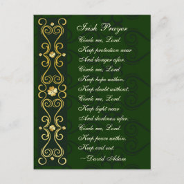 Cartão Postal Oração Irlandesa, Circule-me Senhor,