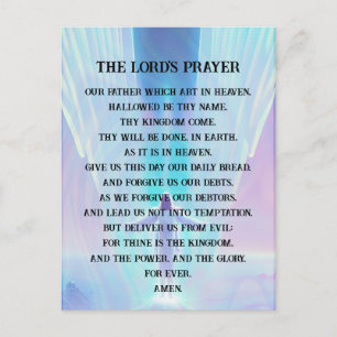 Cartão Postal Oração - Oração do Senhor