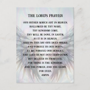 Cartão Postal Oração - Oração do Senhor