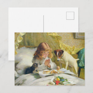 Cartão Postal Orações antes do café da manhã Suspensa por Barber