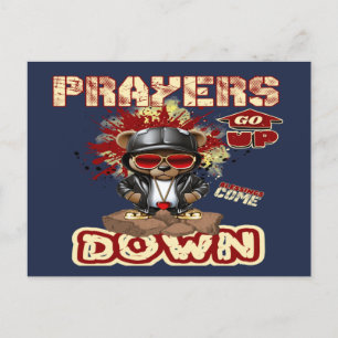 Cartão Postal Orações Subem Fé Cristã