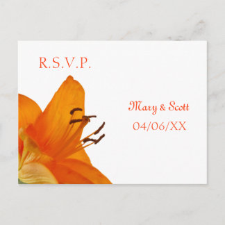 Cartão postal Orange Asiatic Lily RSVP
