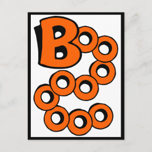 Cartão Postal Orange Boo