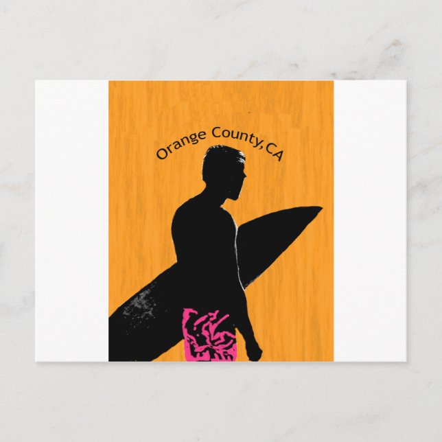 Cartão Postal Orange County Surfer (Frente)