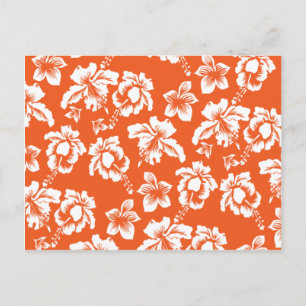 Cartão Postal Orange Hawaiian Hibiscus
