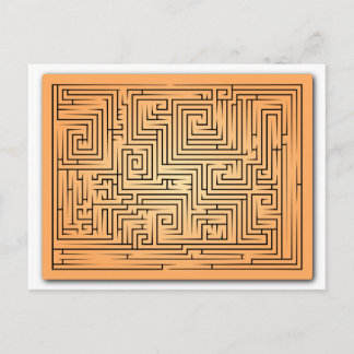 Cartão Postal Orange Maze