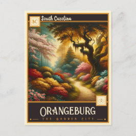 Cartão Postal Orangeburg, Carolina do Sul | Vintage