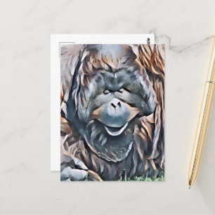CARTÃO POSTAL ORANGUTAN