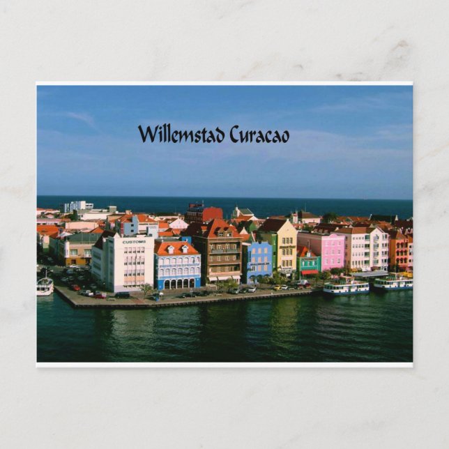 Cartão Postal Oranjestad Aruba (Frente)