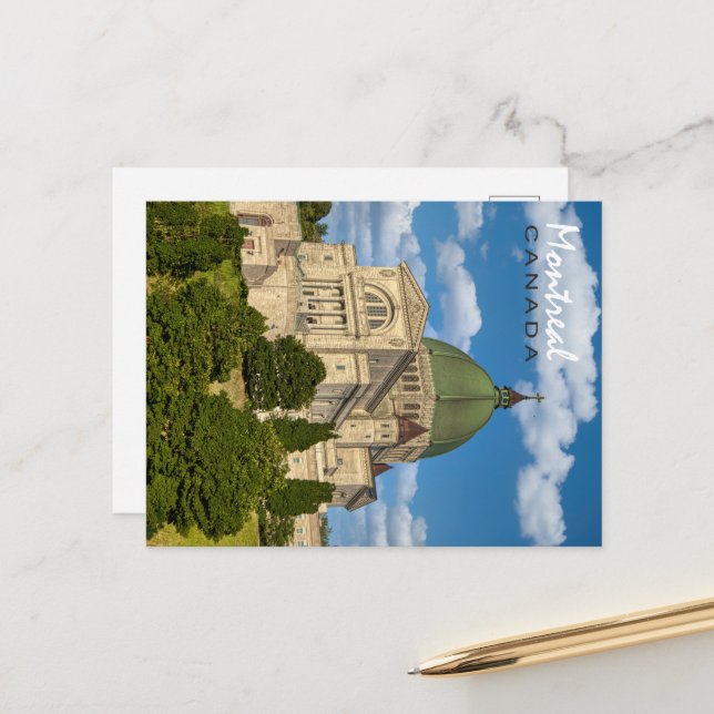 Cartão Postal Oratório de Joseph santo, Montreal (Frente/Verso In Situ)