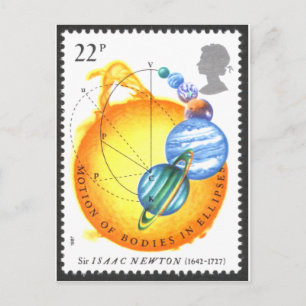 Cartão Postal Órbitas de Newton