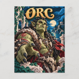 Cartão Postal Orc, Monstro de Corte de Papel