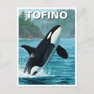 Cartão Postal Orca no Tofino Canada Viagem