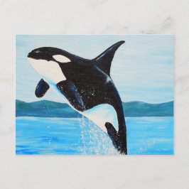 Cartão Postal Orca Painting
