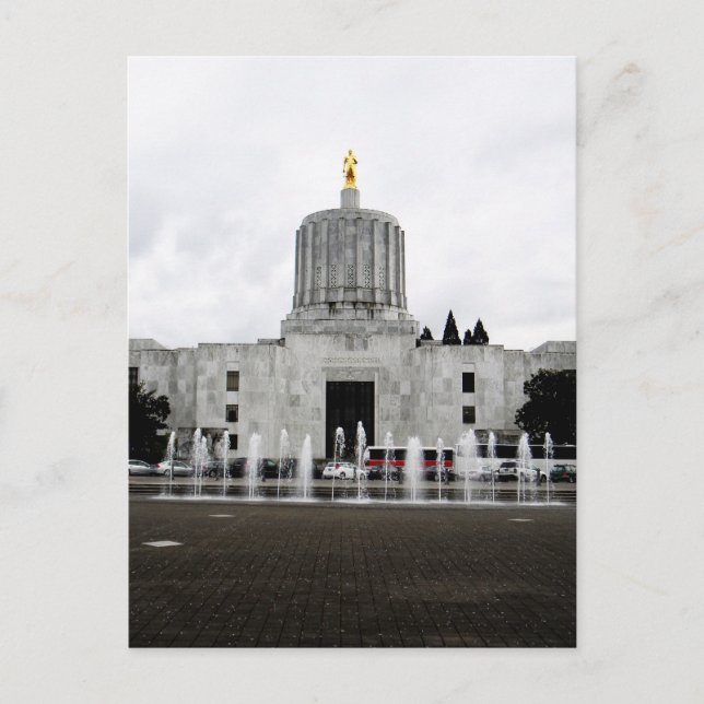 Cartão Postal Oregon Capitol (Frente)