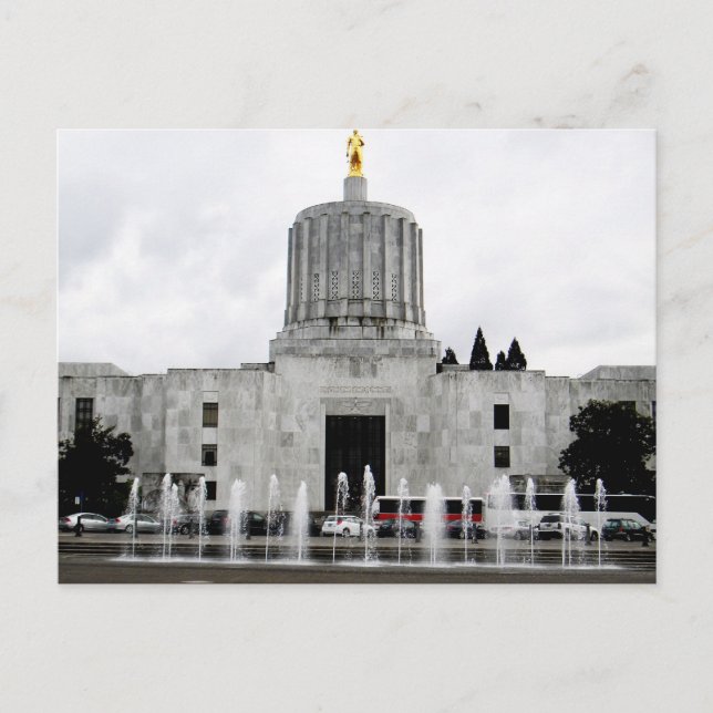 Cartão Postal Oregon Capitol (Frente)