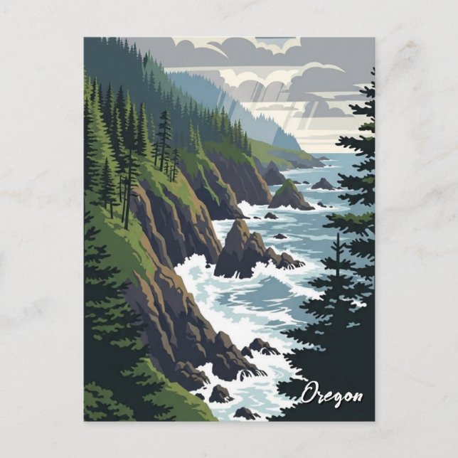 Cartão Postal Oregon Coast (Frente)
